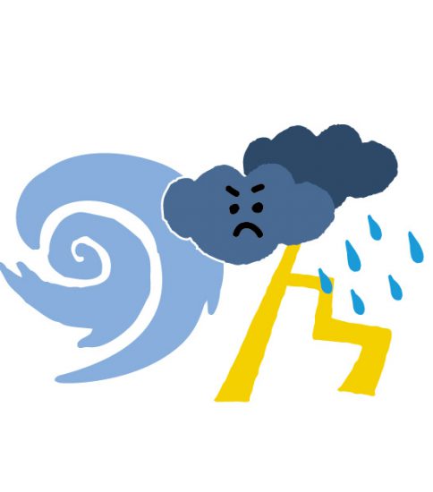 台風は右巻き？左巻き？